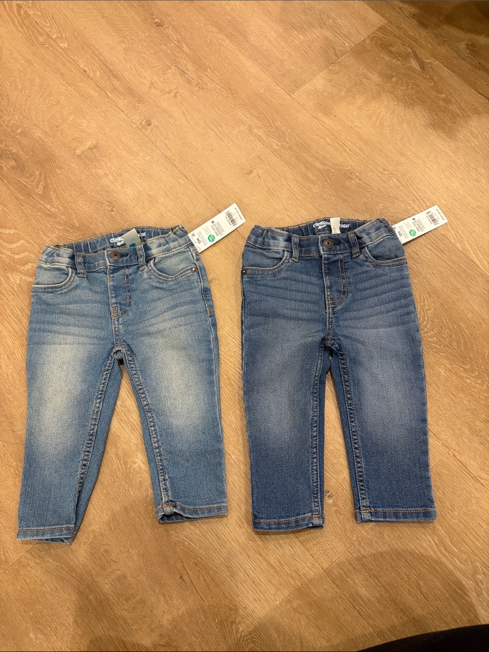 BUNDLE of NWT Kids Stretch Denim Jeans 12 Months